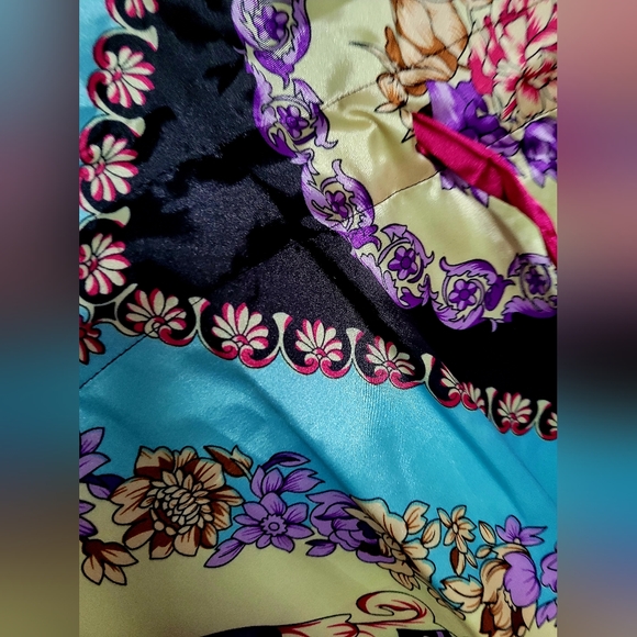 Christel Swedish Design Women's Luxe 100% Silk Tunic Dress One Size Paisley - Picture 9 of 16